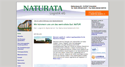 Desktop Screenshot of naturata-logistik.de